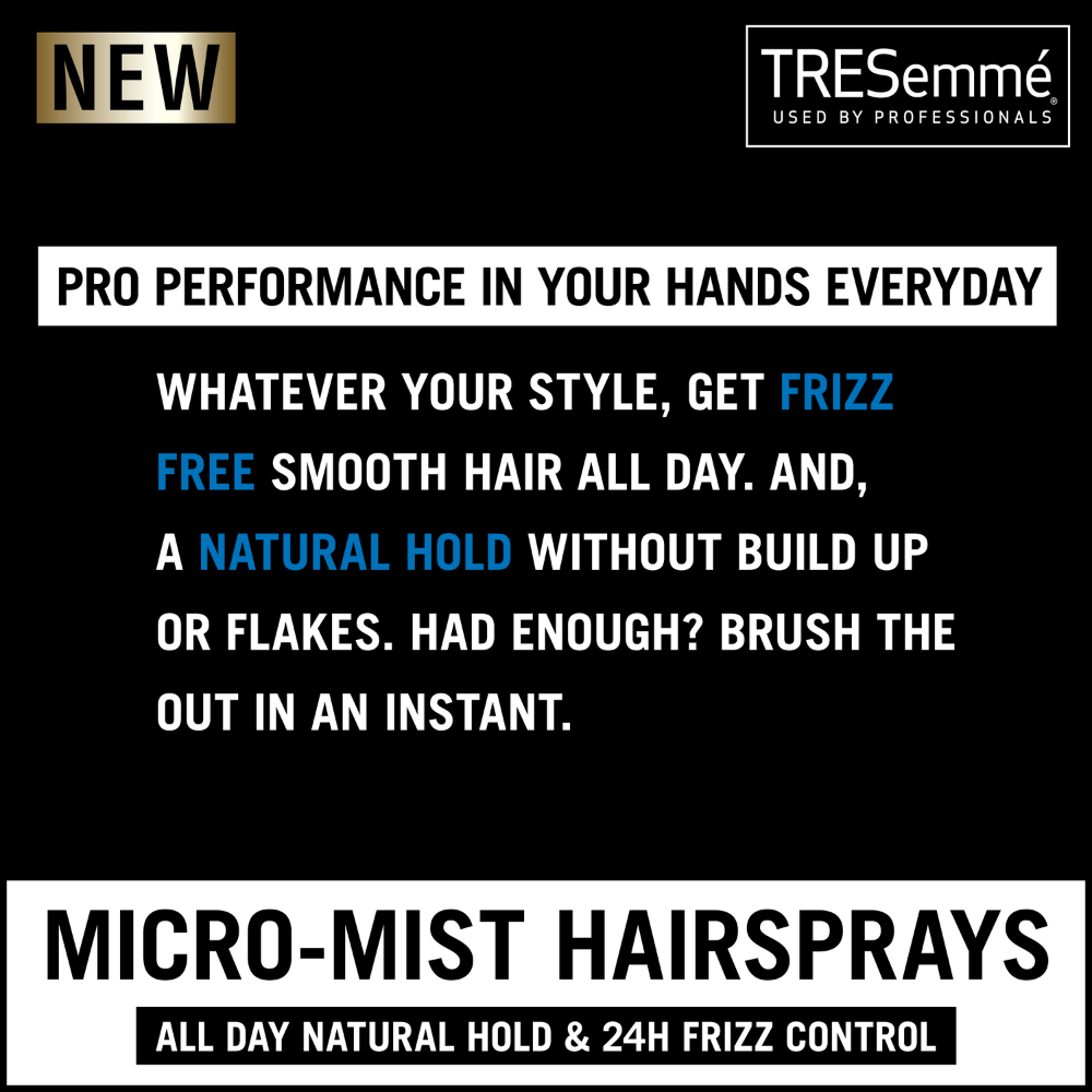 TRESemme Freeze Hold 24 Hour Frizz Control Hairspray 100ml