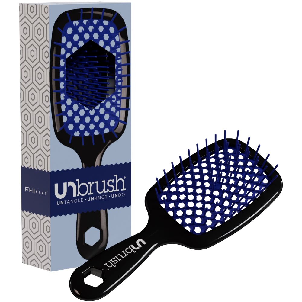 UNbrush Detangling Hair Brush Galaxy Blue