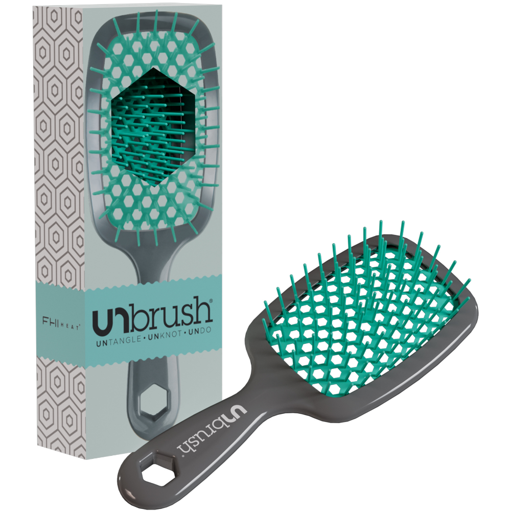 UNbrush Detangling Hair Brush Aurora Lagoon