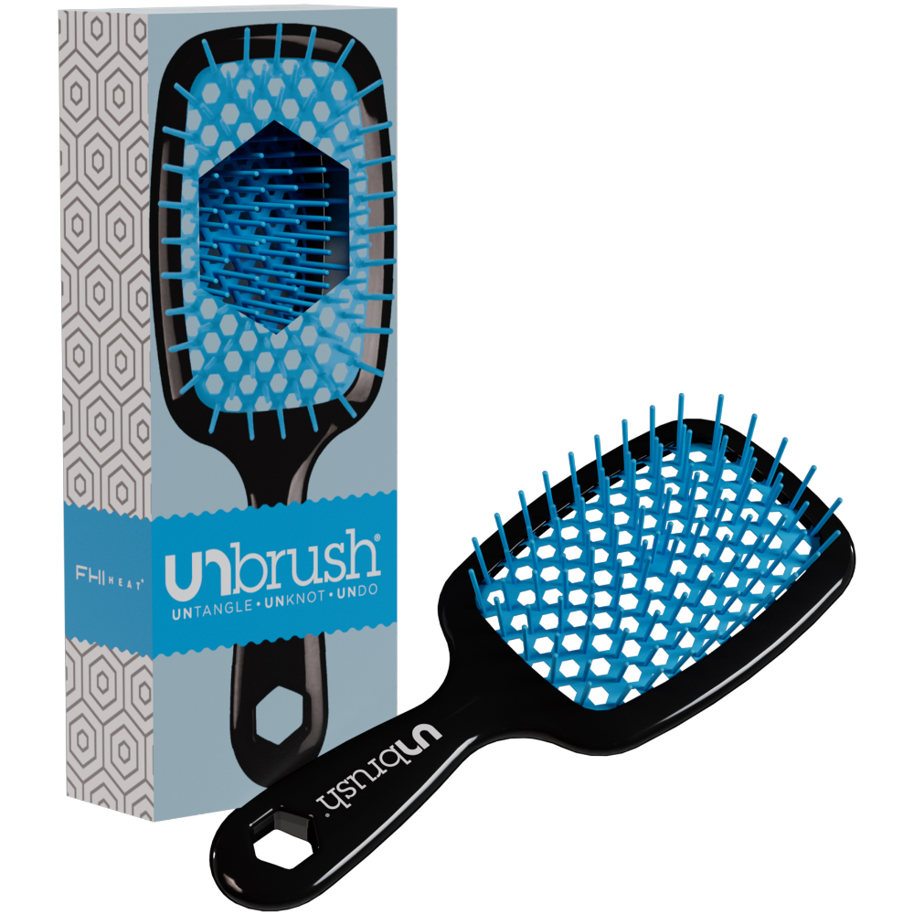 UNbrush Detangling Hair Brush Ocean Blue