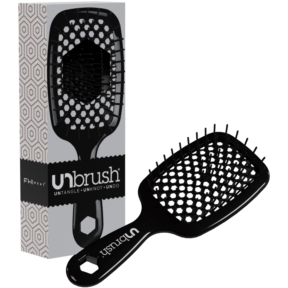 UNbrush Detangling Hair Brush Midnight Black