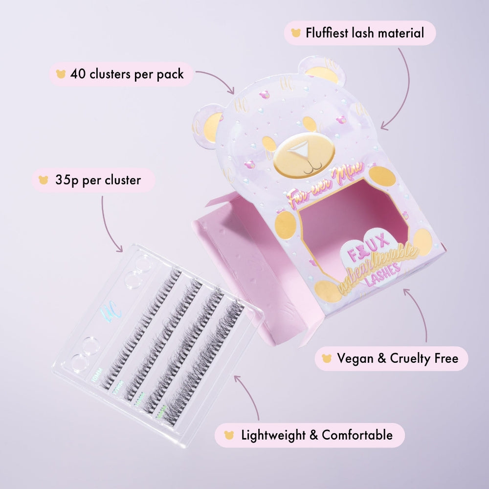 Unicorn Cosmetics Fur-Ever Mine Unbearlievable DIY Individual Lash Clusters Black