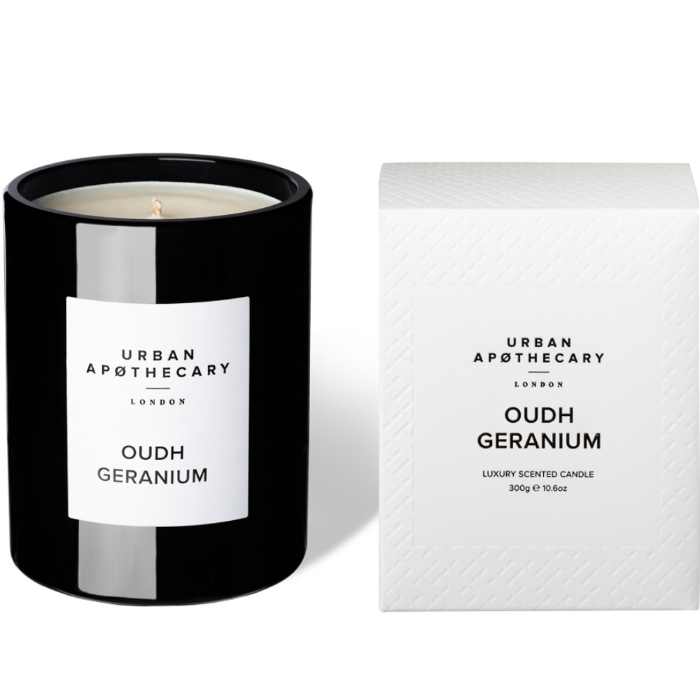 Urban Apothecary Oudh Geranium Signature Jar Candle 300g