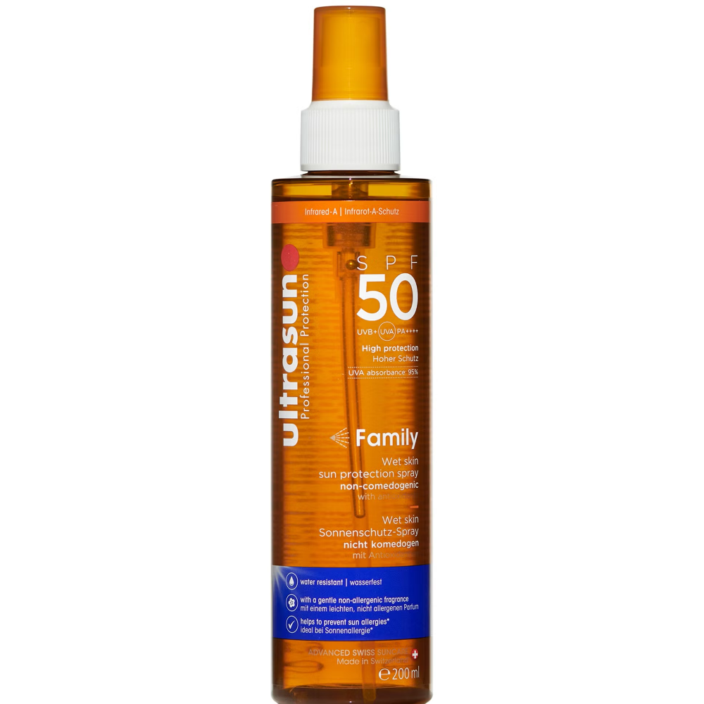 Ultrasun Family Wet Skin Sun Protection Spray PA++++ SPF50 200ml