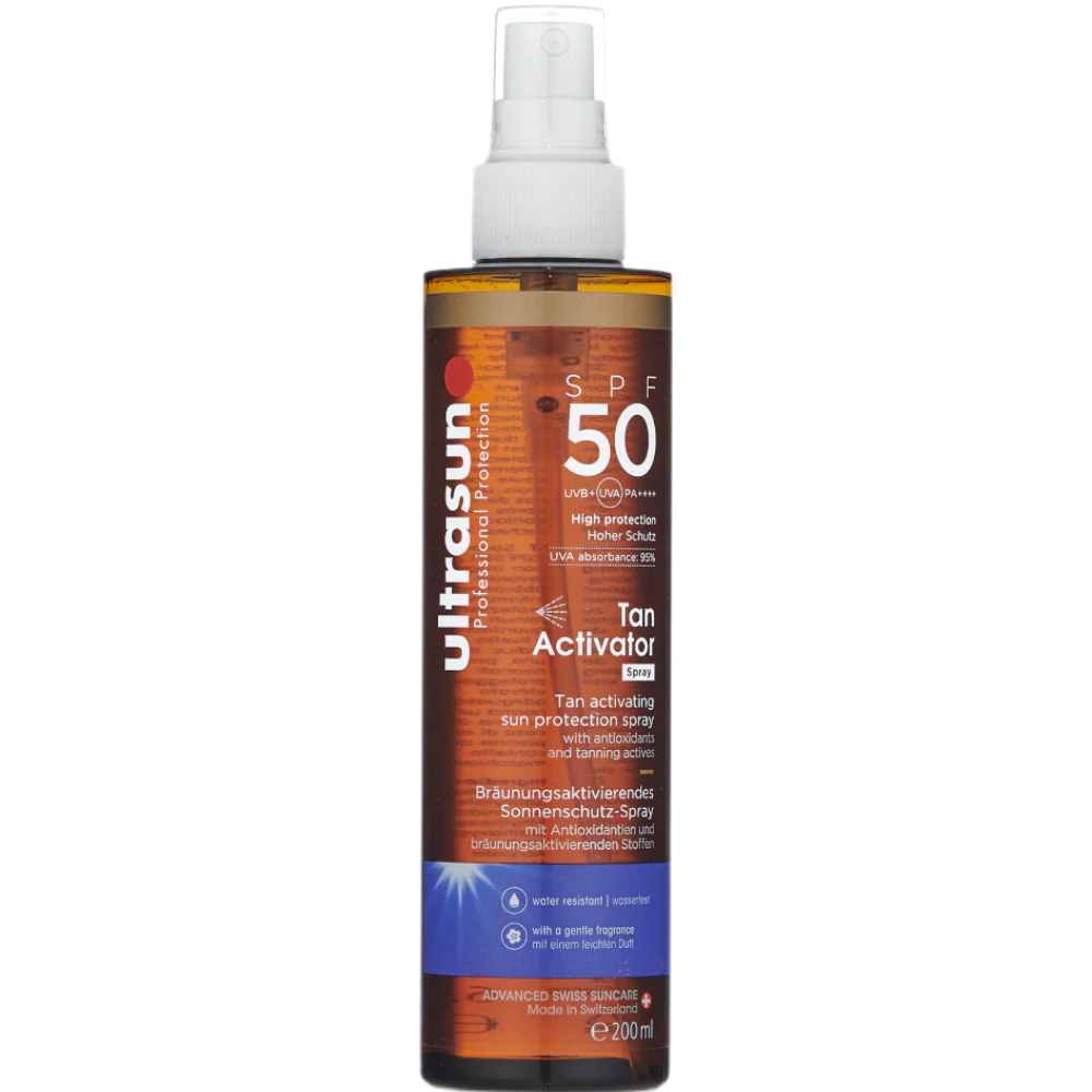 Ultrasun Body Tan Activator Sun Protection Spray PA++++ SPF50 200ml