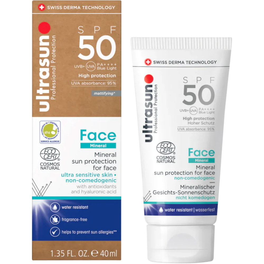 Ultrasun Mineral Face Sun Protection PA++++ SPF50 40ml