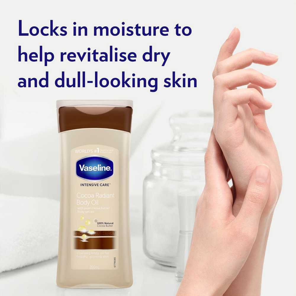Vaseline Intensive Care Cocoa Radiant Body Gel Oil 200ml