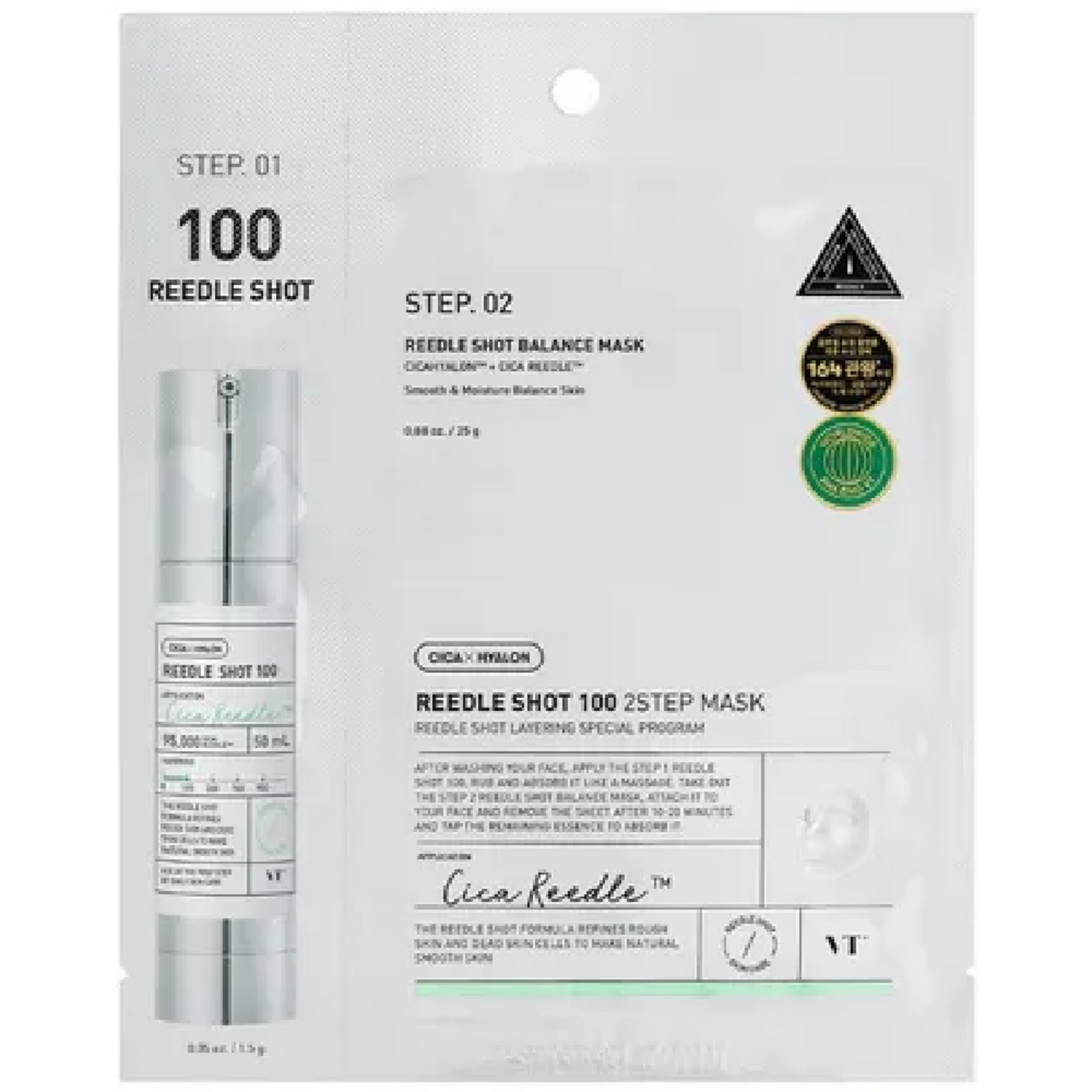 VT Cosmetics Reedle Shot 100 2-Step Mask 25g