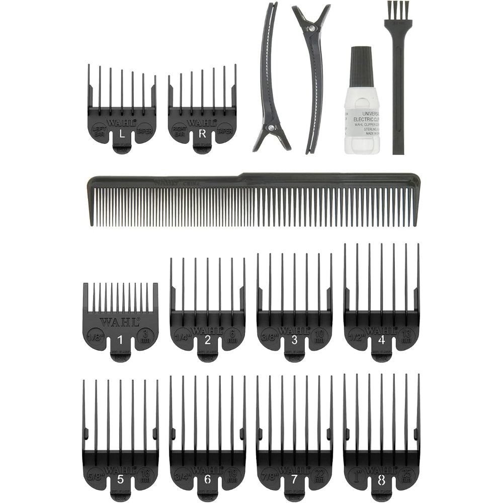Wahl Clip N Rinse Plus Cord/Cordless Hair Clipper & Nose Trimmer Grooming Set