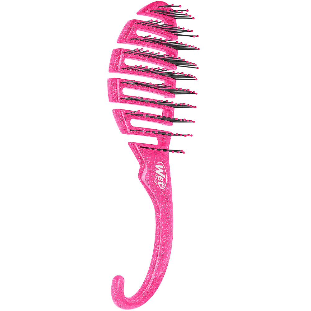 Wet Brush Shower Detangler Brush Glitter Pink