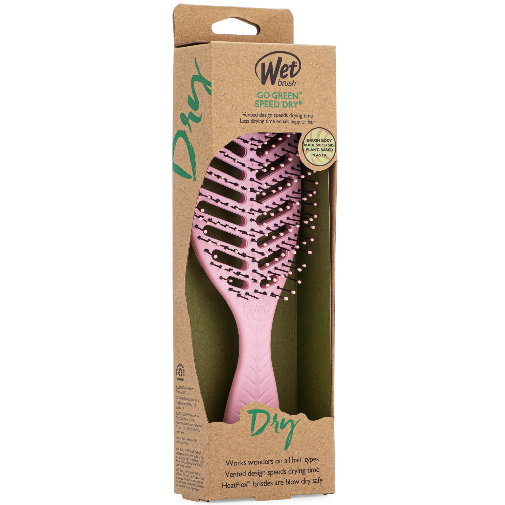 Wet Brush Go Green Speed Dry Detangler Brush Pink
