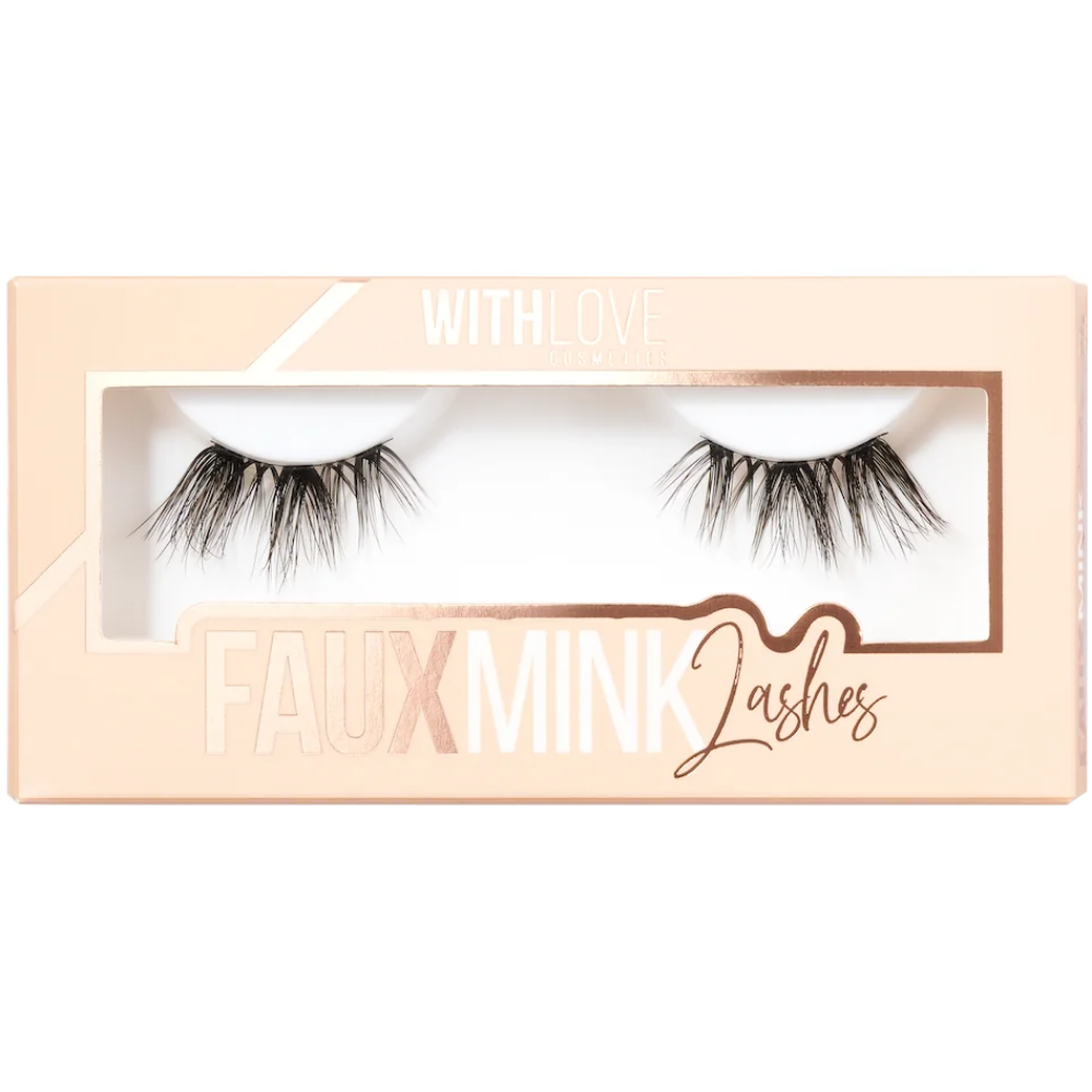 With Love Cosmetics Faux Mink Half Strip Lash Half Measures Black
