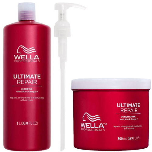 Wella Professionals Ultimate Repair Shampoo 1000ml & Conditioner 500ml Twin