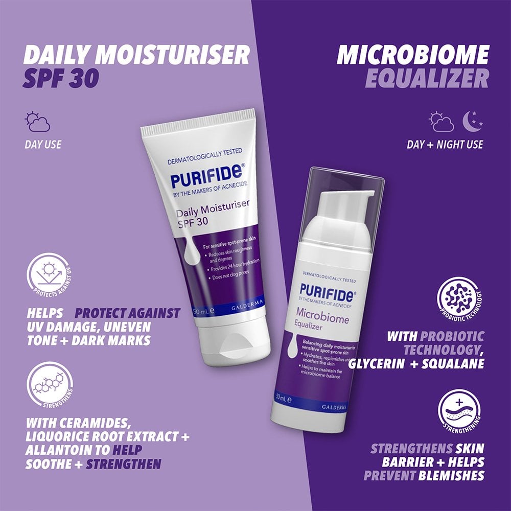 Acnecide + Purifide Purifide Daily Moisturiser SPF30 50ml