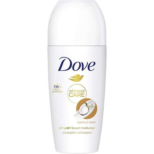 Dove Advanced Care 72h Coconut Anti-Perspirant Deodorant Roll-On 50ml