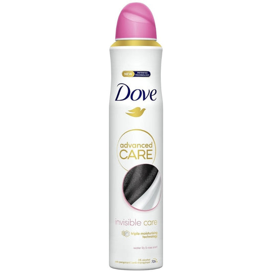 Dove Advanced Care 72h Invisible Care Water Lily & Rose Anti-Perspirant Deodorant Spray 200ml