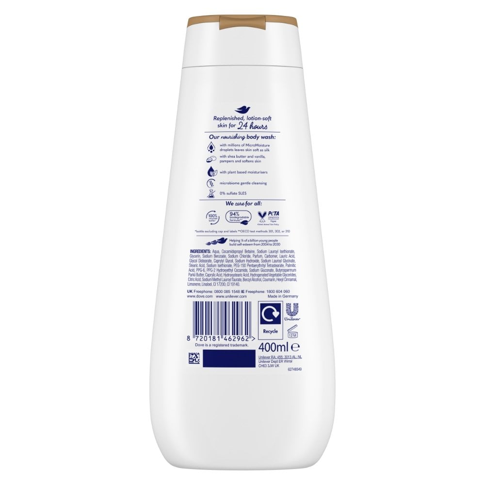 Dove Advanced Care Pampering Body Wash 400ml