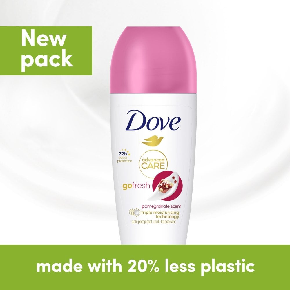 Dove Advanced Care 72h Go Fresh Pomegranate Anti-Perspirant Deodorant Roll-On 50ml