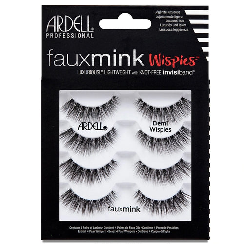 Ardell Professional Multipack Faux Mink Demi Wispies Black 4 Pairs