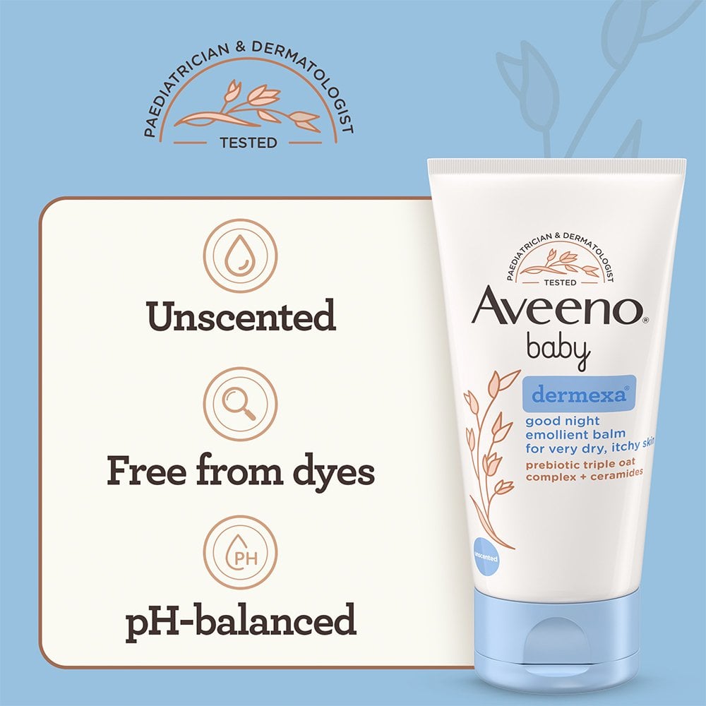 Aveeno Baby Dermexa Good Night Emollient Balm 75ml