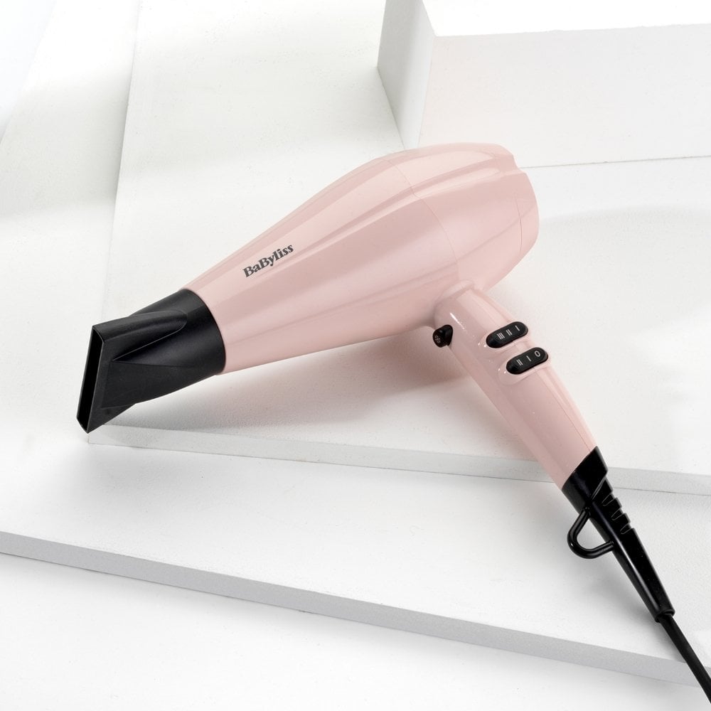 BaByliss 2200 Hair Dryer Rose Blush 5337U
