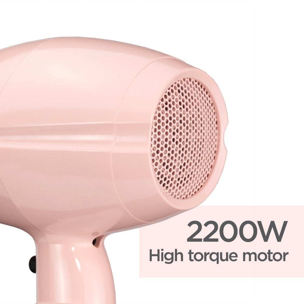 BaByliss 2200 Hair Dryer Rose Blush 5337U