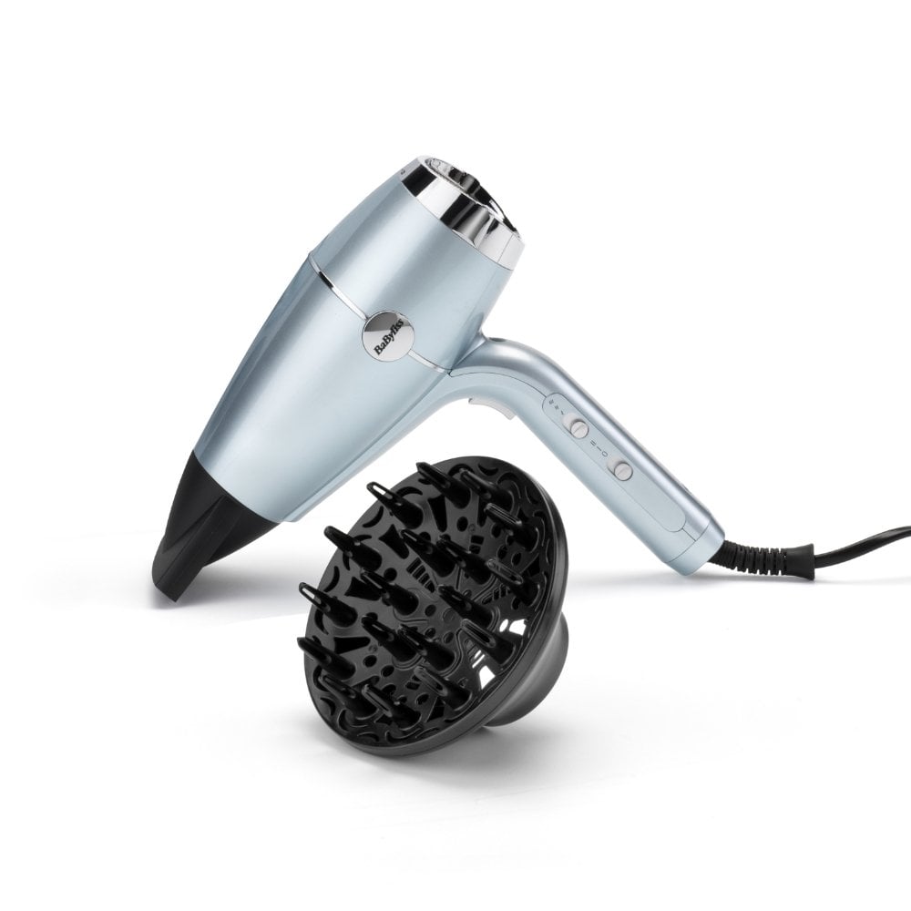 BaByliss Hydro Fusion Anti-Frizz 2100 Hair Dryer Ice 5573U