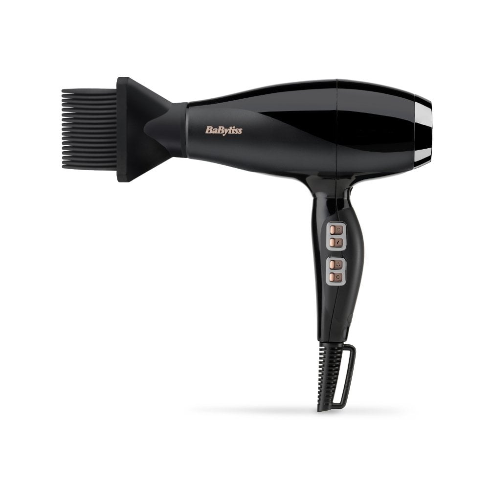 BaByliss Italian 2300 Hair Dryer with Diffuser Black 6716DU