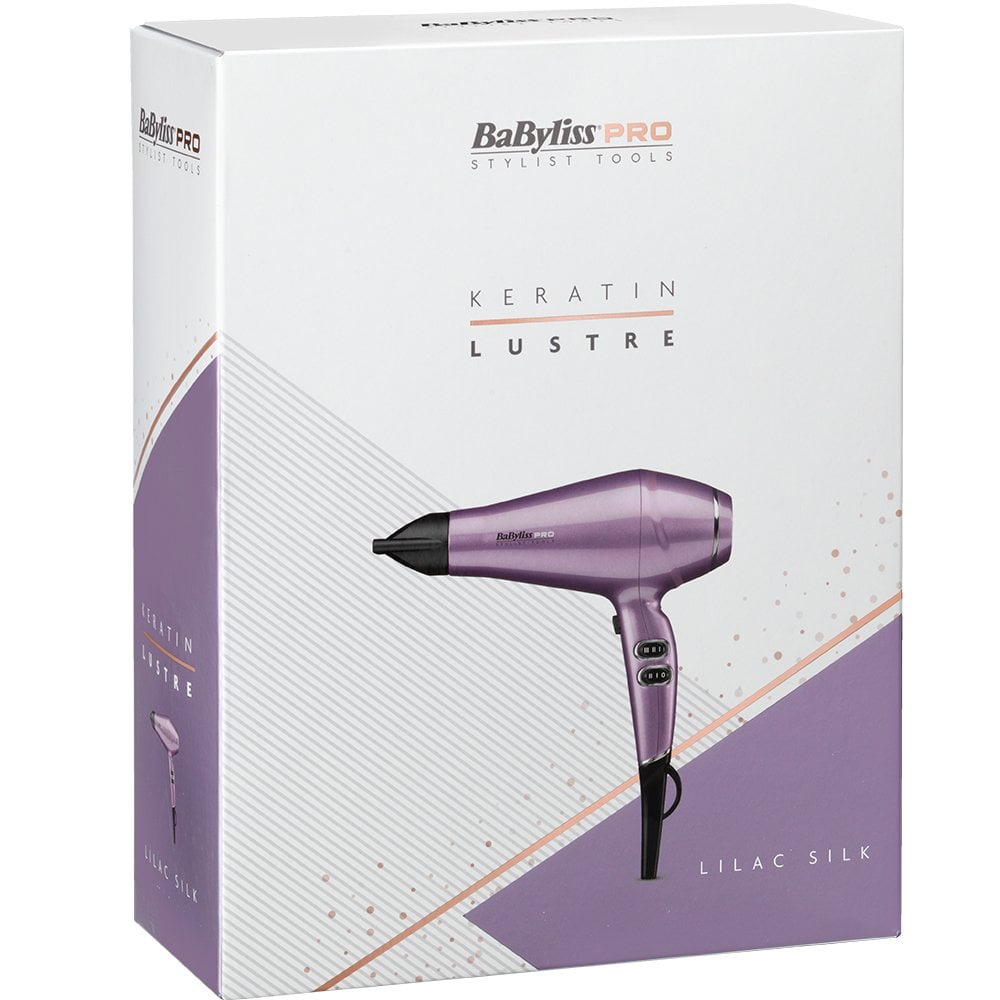 Babyliss Pro Keratin Lustre Hair Dryer Lilac Silk