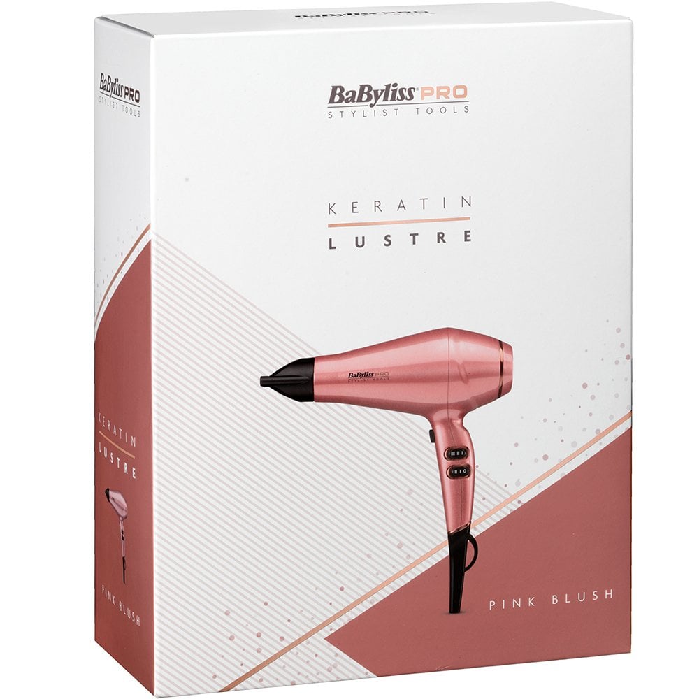 Babyliss Pro Keratin Lustre Hair Dryer Pink Blush