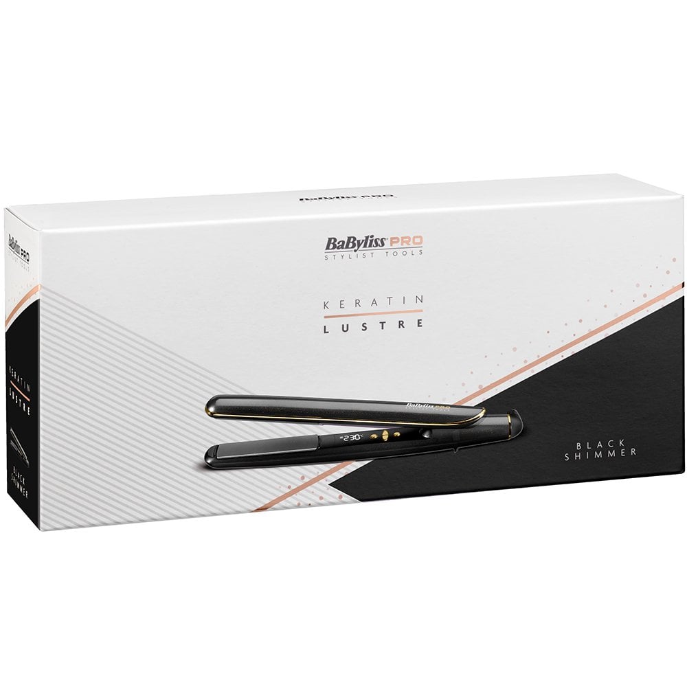 Babyliss Pro Keratin Lustre Hair Straightener Black Shimmer