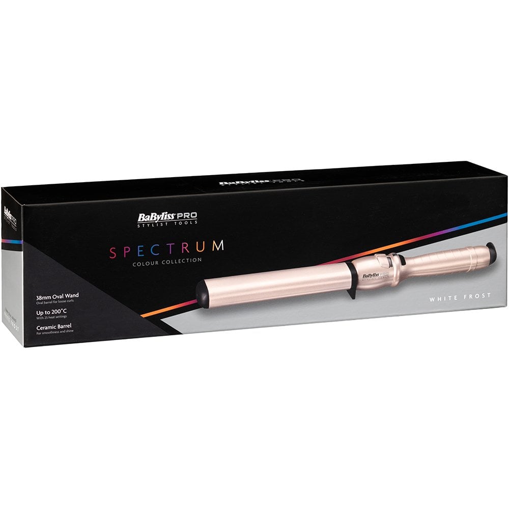 Babyliss Pro Spectrum Wand Oval 38mm White Frost