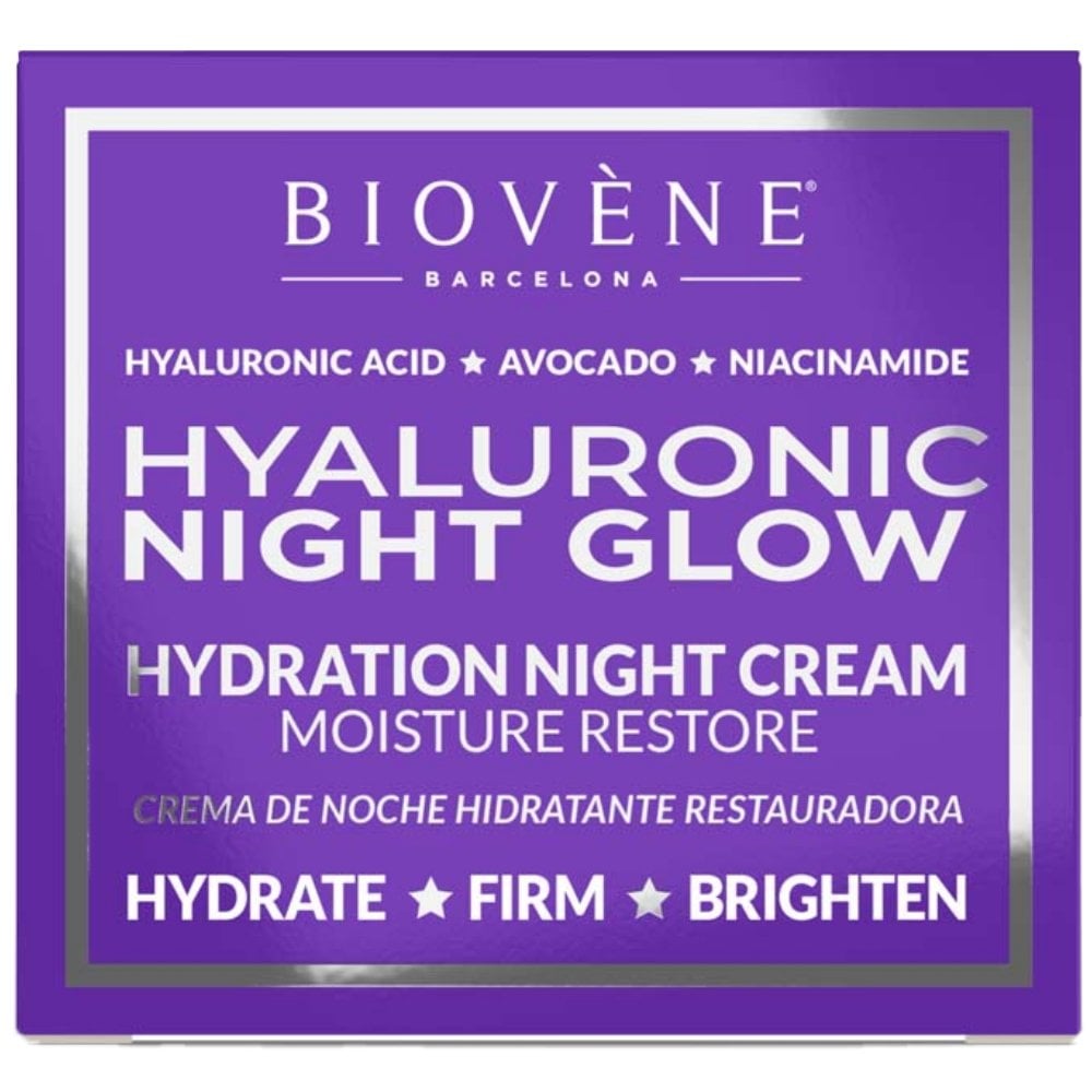 Biovene Hyaluronic Night Glow Moisture Restore Hydration Night Cream 50ml
