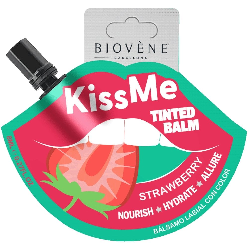 Biovene Kiss Me Strawberry Tinted Lip Balm 8ml