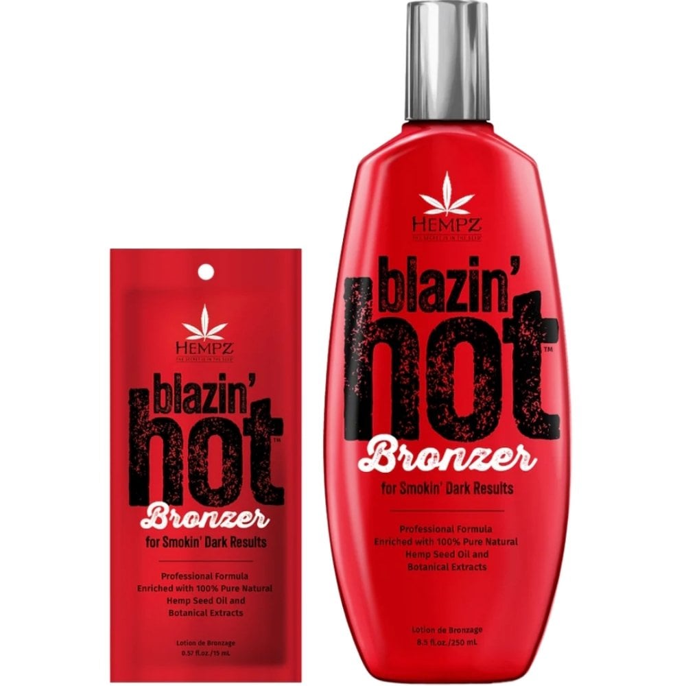 Hempz Tanning Blazin Hot Tingle Bronzer Tanning Accelerator Lotion Sachet 15ml