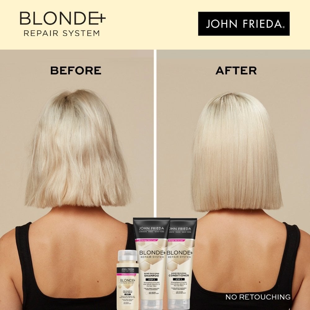 John Frieda Blonde+ Repair System Bond Building Shampoo & Conditioner Twin 2 x 250ml