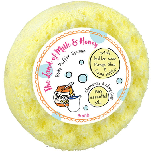 Bomb Cosmetics The Land Of Milk & Honey Body Buffer Shower Soap Sponge