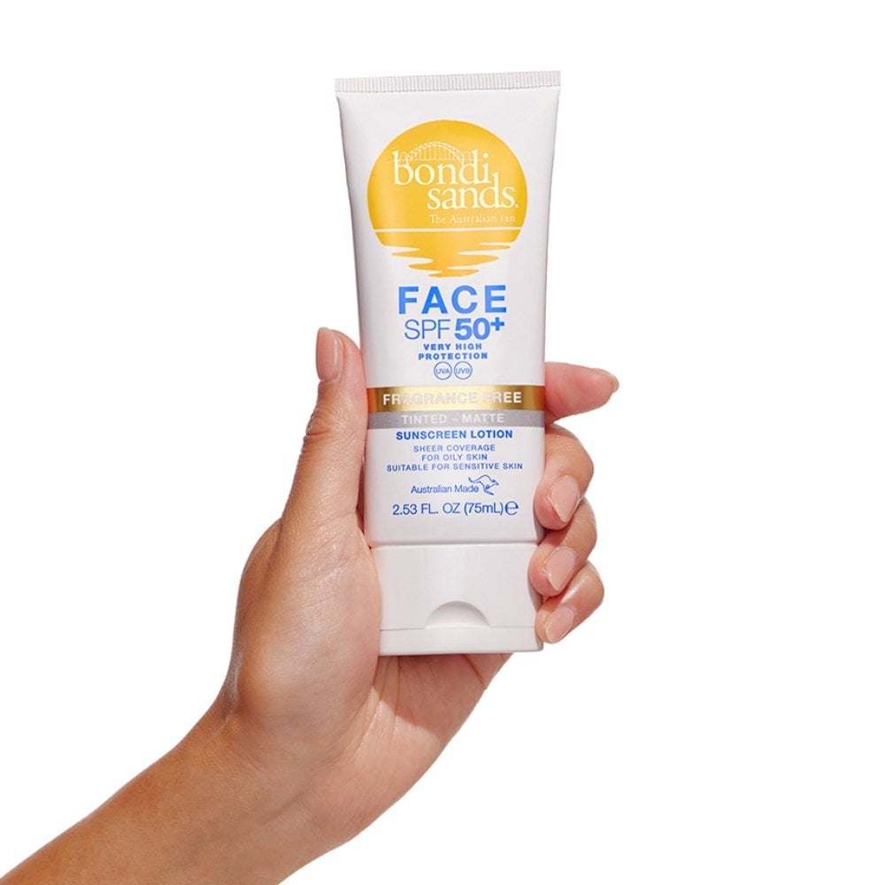 Bondi Sands Fragrance Free Matte Tinted Face Lotion SPF50+ 75ml