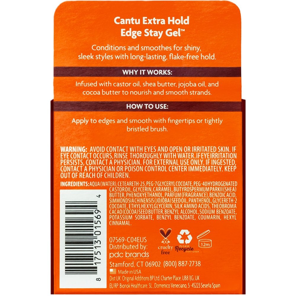 Cantu Shea Butter For Natural Hair Edge Stay Gel 64g