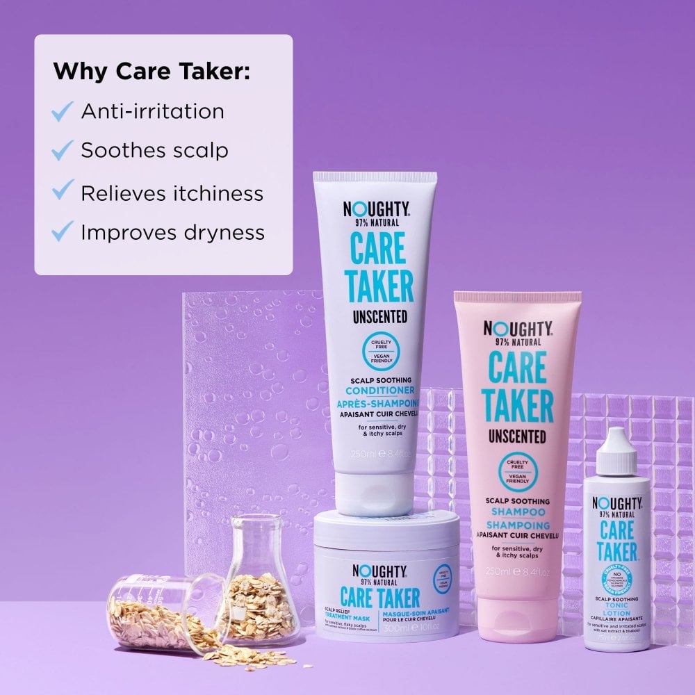 Noughty Care Taker Fragrance Free Scalp Soothing Shampoo & Conditioner Twin 2 x 250ml