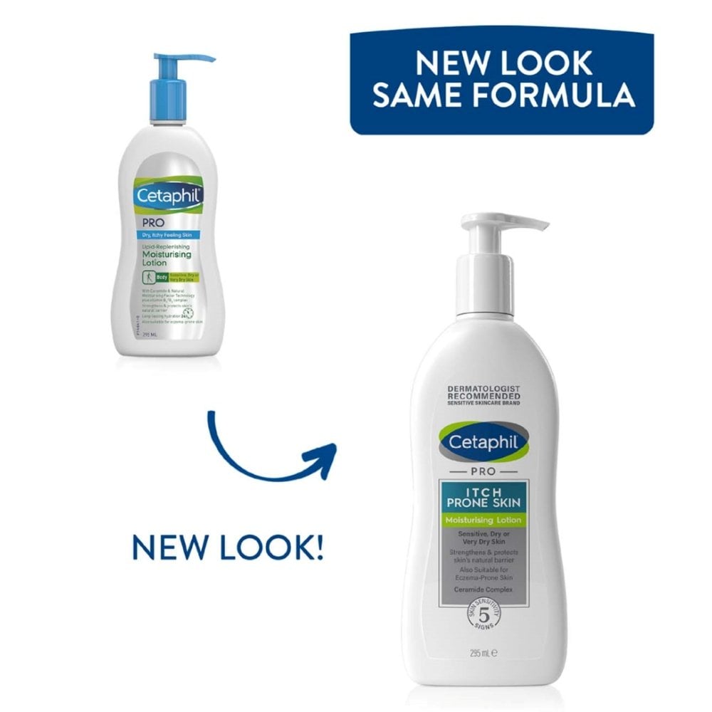 Cetaphil PRO Dry Itchy Sensitive Skin Lipid Replenishing Moisturising Body Lotion 295ml