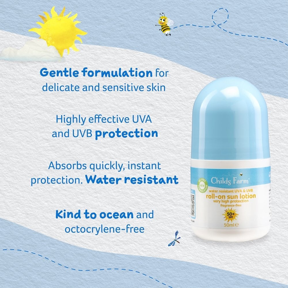 Childs Farm Sunscreen Roll On SPF50+ 50ml