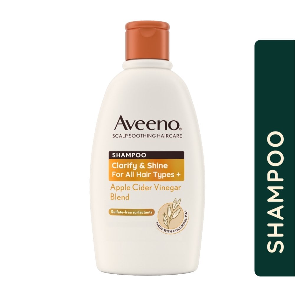 Aveeno Clarify and Shine+ Apple Cider Vinegar Blend Shampoo 300ml