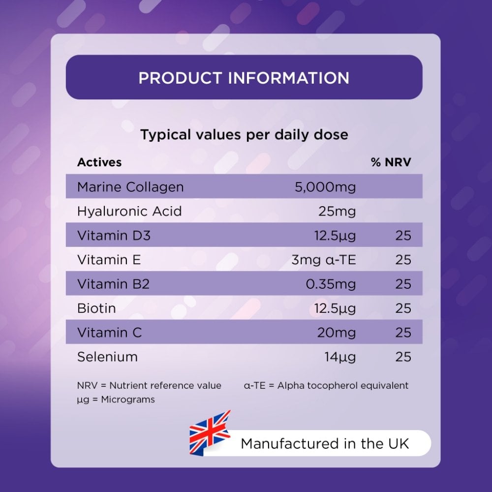 Healthspan Collagen Glow 5000mg for Hair, Skin, and Nails 14 Day Supply