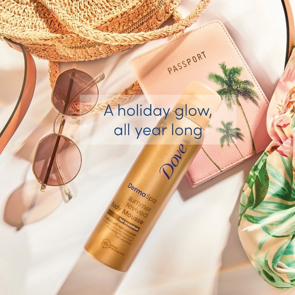 Dove Summer Revived Gradual Self Tanning Body Mousse Light To Medium 150ml