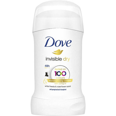 Dove Invisible Dry 48h White Freesia & Violet Flower Anti-Perspirant Deodorant Stick 40ml