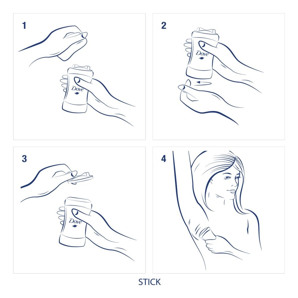 Dove Invisible Dry 48h White Freesia & Violet Flower Anti-Perspirant Deodorant Stick 40ml