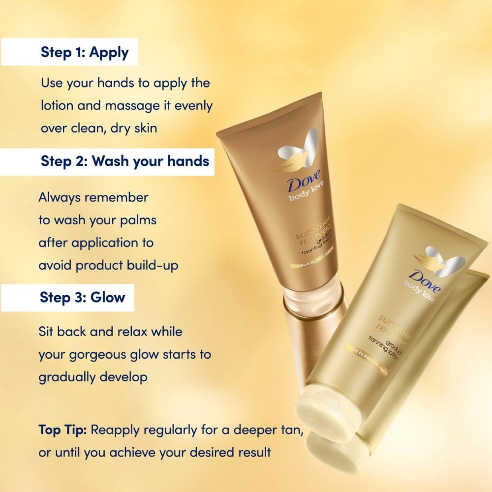 Dove Summer Revived Self Tanning Body Lotion Light To Medium 200ml