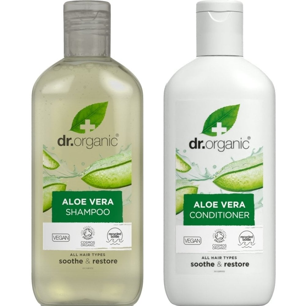 Dr. Organic Aloe Vera Shampoo & Conditioner Twin 2 x 265ml
