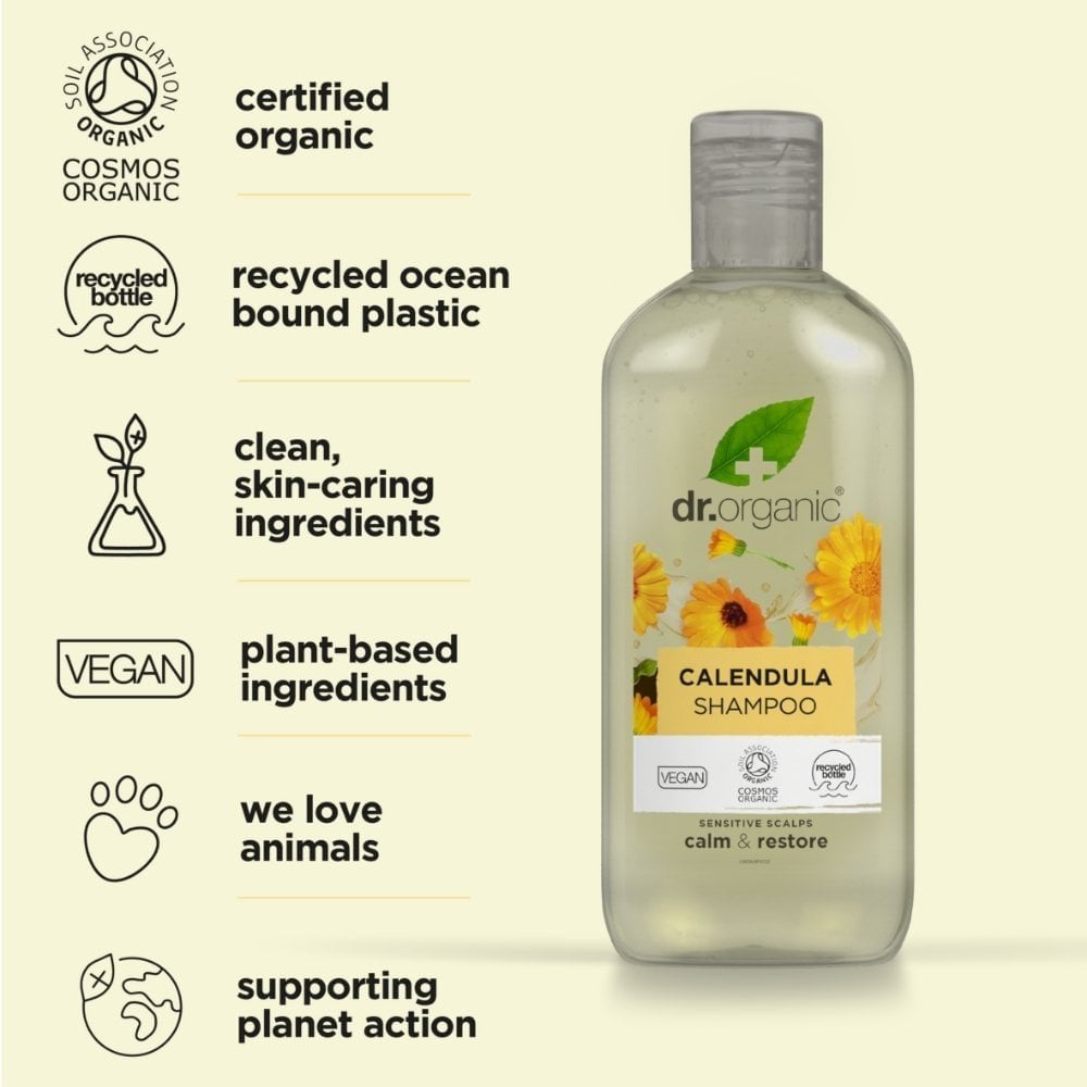 Dr. Organic Calendula Shampoo & Conditioner Twin 2 x 265ml